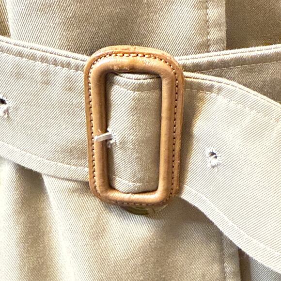 Burberry Heritage Trench Coat Vintage Classic Size 8 Long Vintage 90s Designer - Picture 13 of 16